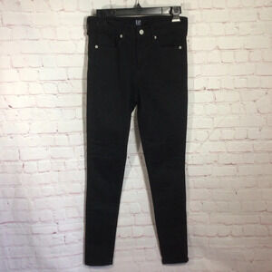 GAP Denim True Skinny Black Jeans - Size 26 Long